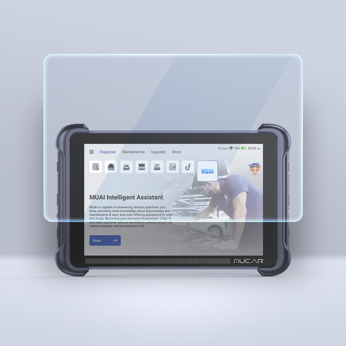 Tempered Glass Screen Protector for MUCAR 892BT