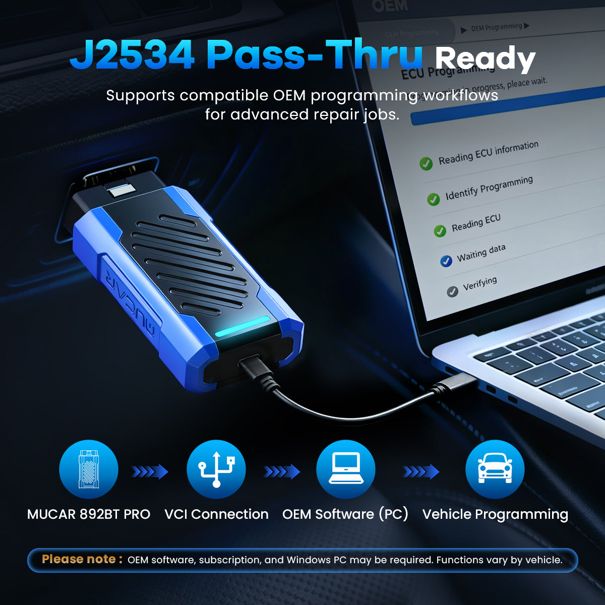 M2 Scanner Software MUCAR 892BT PRO AI Diagnostic Scanner with Topology Map & J2534 – MUCARUS