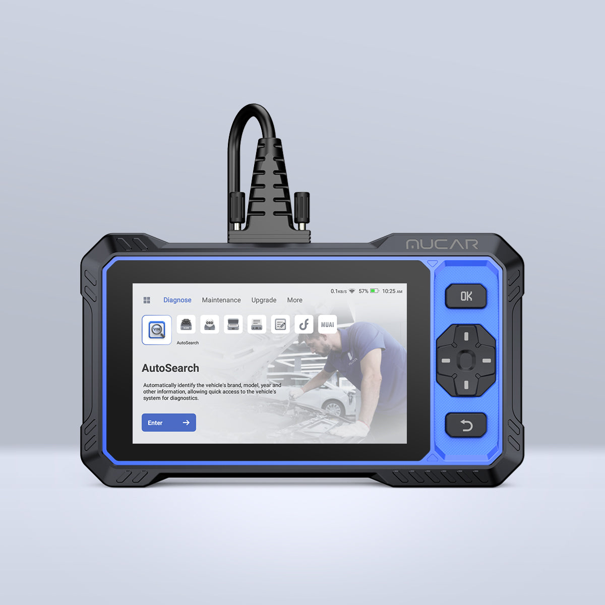 Nucar Scanner MUCAR VO7 Bluetooth Diagnostic Scanner: ECU Coding & Bi-Directional ...