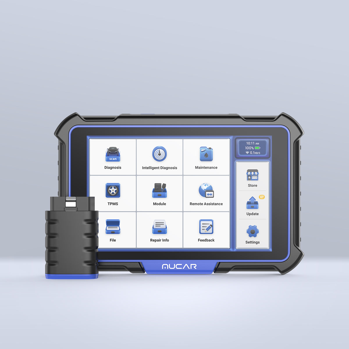 Nucar Scanner MUCAR VO7 Bluetooth Diagnostic Scanner: ECU Coding & Bi-Directional ...