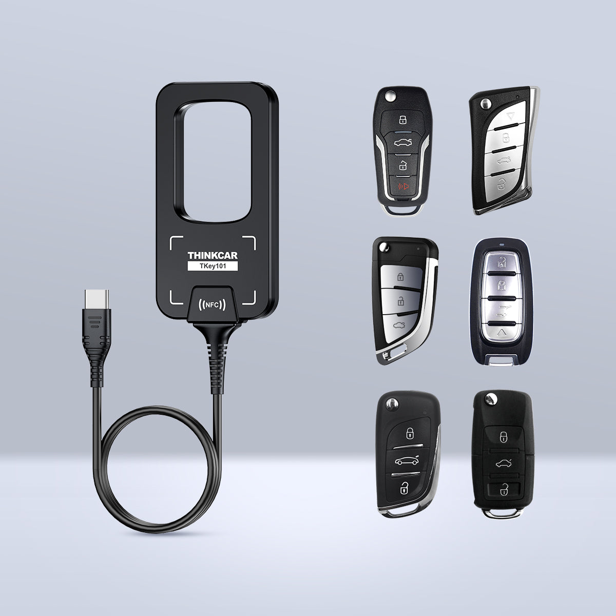 TKEY101 - Universal Car Key Programmer with 6 Remote Keys